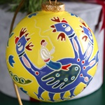 Новогодний керамический шар "Дракон"