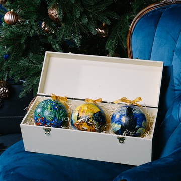 Christmas balls set  "Van Gogh"