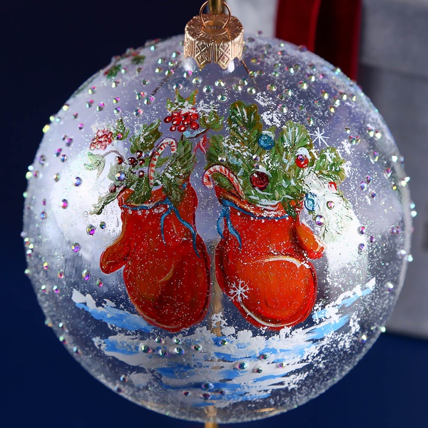 Christmas ball "Children on a sleigh"