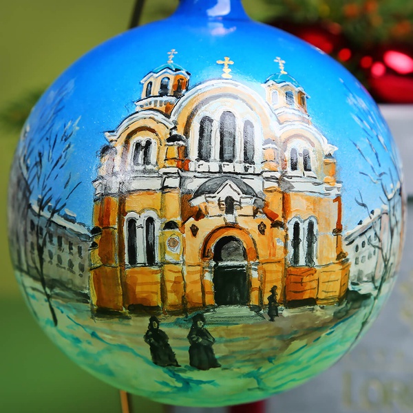 Christmas ball "Vladimirsky Cathedral"
