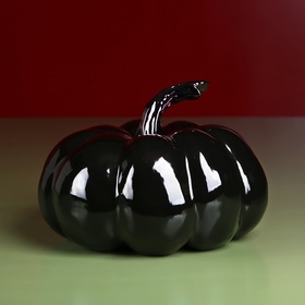 Ceramic pumpkin black and blue