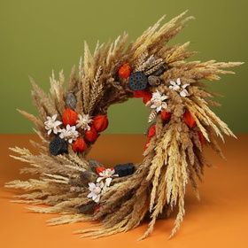 Dried flowers wreath