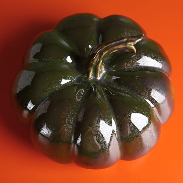 Ceramic khaki pumpkin