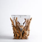 Glass lamp in a snag M