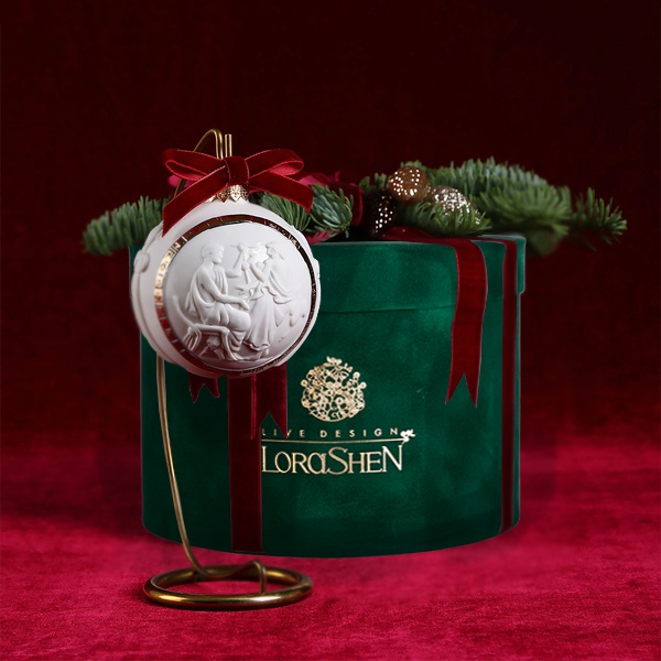Christmas ceramaic ball bas-relief "Myths of Ancient Greece" 3