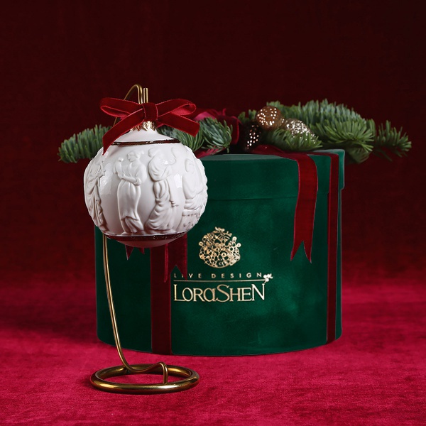 Christmas ceramaic ball bas-relief "Myths of Ancient Greece" 2