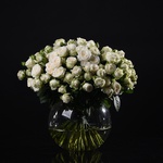 Букет з 35 білих троянд Міс Бомбастік