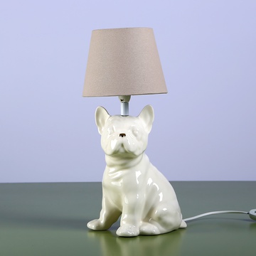 Floor lamp "Bulldog" sitting, beige