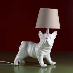 Ceramic floor lamp "Bulldog"