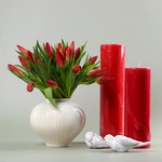 Set with Tulips in the “Touch” Vase