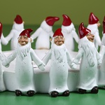 Candlestick "Gnomes" white