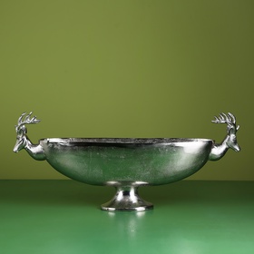 Серебряная ваза "Олень", XL