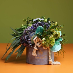 Floral composition "Cold Sea" medium