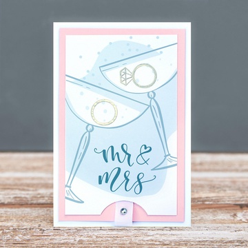 Postcard "Mr&Mrs Day Wedding"