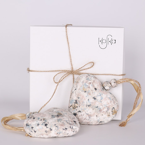 Авторский декор KosKa «Сердечки большие»