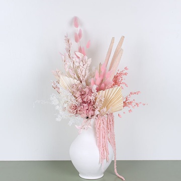 Интерьерная композиция в вазе GLECHYK  "Розовый бриз"