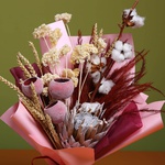 Bouquet with Protea and dried flowers