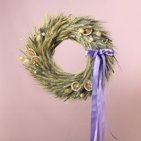 Интерьерный венок «Лавандовое спокойствие»