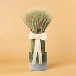 The dried flower arrangement in a pot “Warm Touch of Nature”