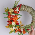 Decorative wreath "Autumn colors"