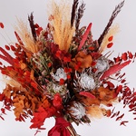 Bouquet of dried flowers "Autumn flame" size L