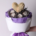 Bouquet Lavender and cotton "From the bottom of my heart"