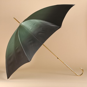 Зонт Pasotti оливковый с цветочным принтом