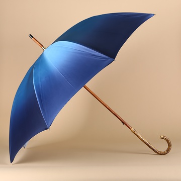 Зонт Pasotti синий с цветочным принтом
