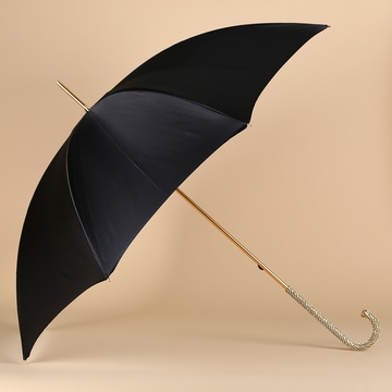Umbrella black Pasotti "Crystals"