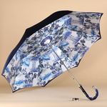 Umbrella Pasotti dark blue "Japan"