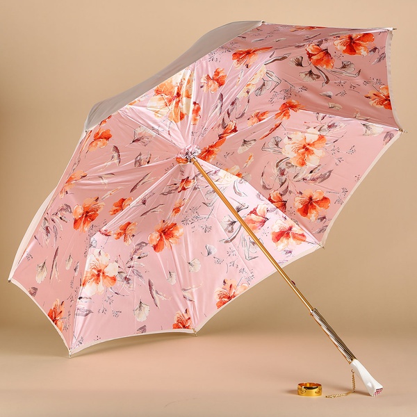 Umbrella Pasotti beige, Swarovski