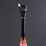 Парасолька Pasotti рожева з ручкою "Кішка"