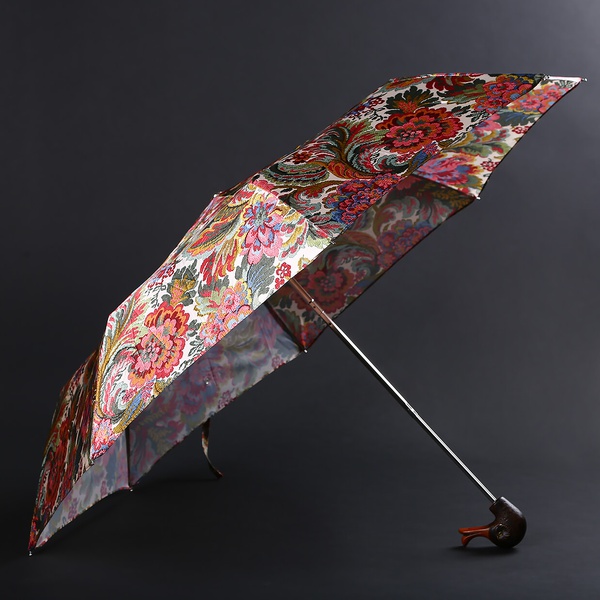 Umbrella Pasotti in floral print with "Duck"