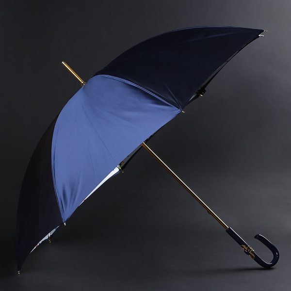 Umbrella Pasotti blue with floral print