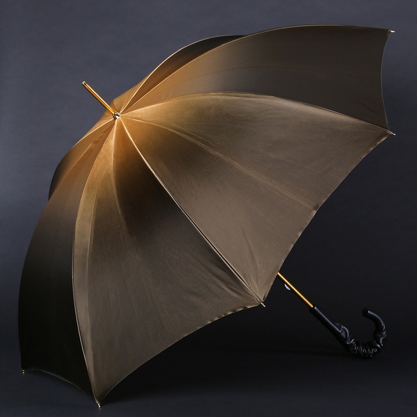 Зонт Pasotti коричневый "Подсолнух"