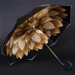 Umbrella Pasotti brown "Sunflower"