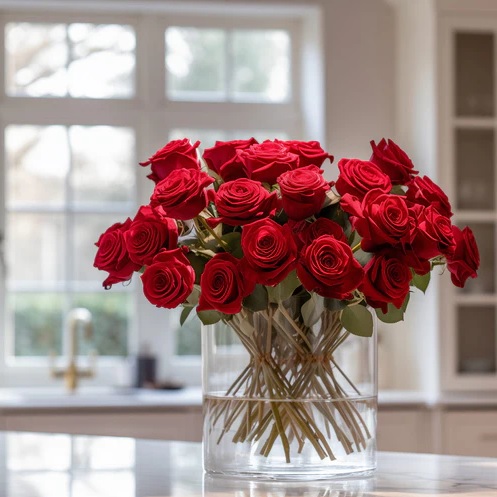 Reviving roses at home